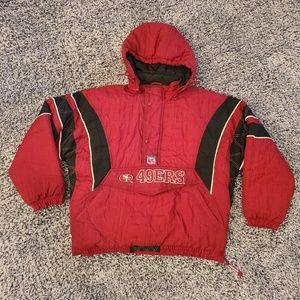 Vintage 90s NFL San Francisco 49ers STARTER Jacket Pro Line Pullover Size XXL
